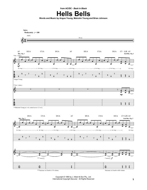 hells bells tab|hells bells tab pdf.